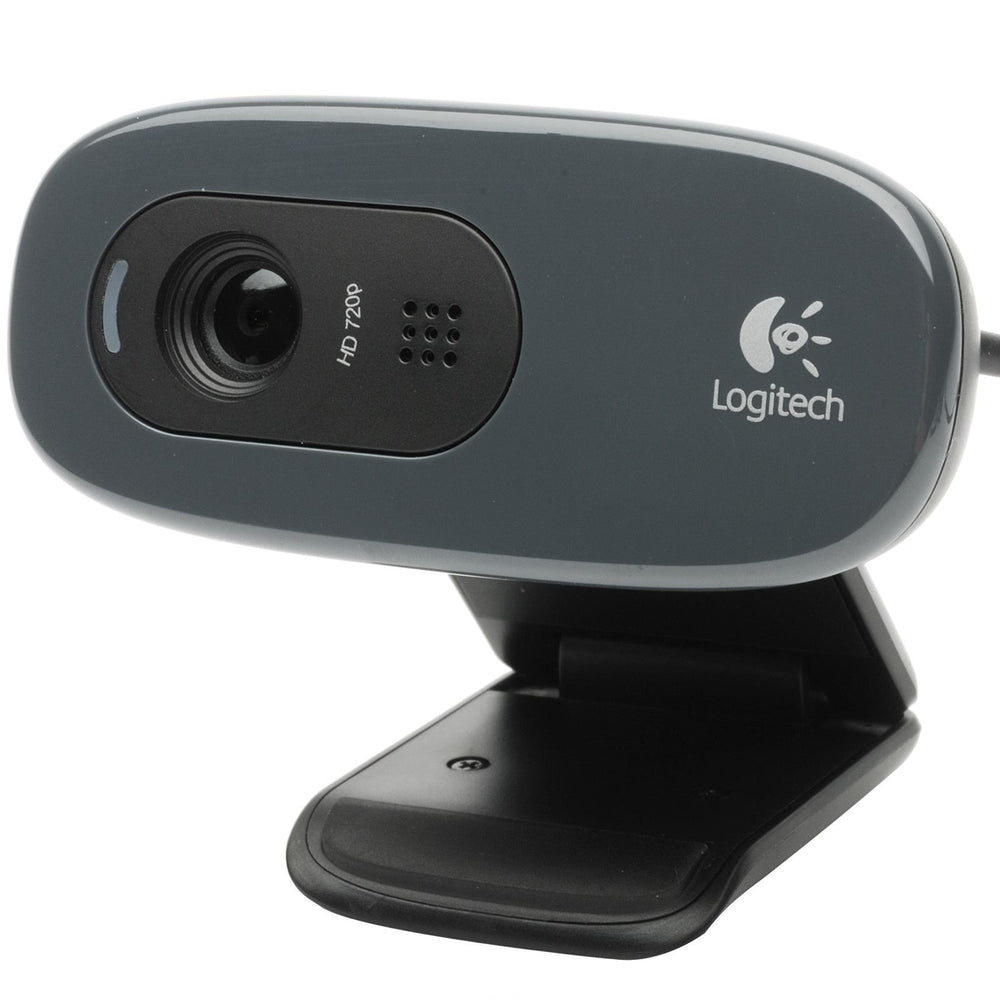 Logitech C270 HD Webcam, HD 720p/30fps, Widescreen HD Video Calling, HD Light Correction, Noise-Reducing Mic