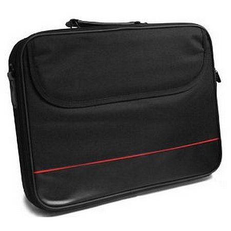 Microchoice Value 15.6" Laptop Carry Case, Black with front Storage Pocket