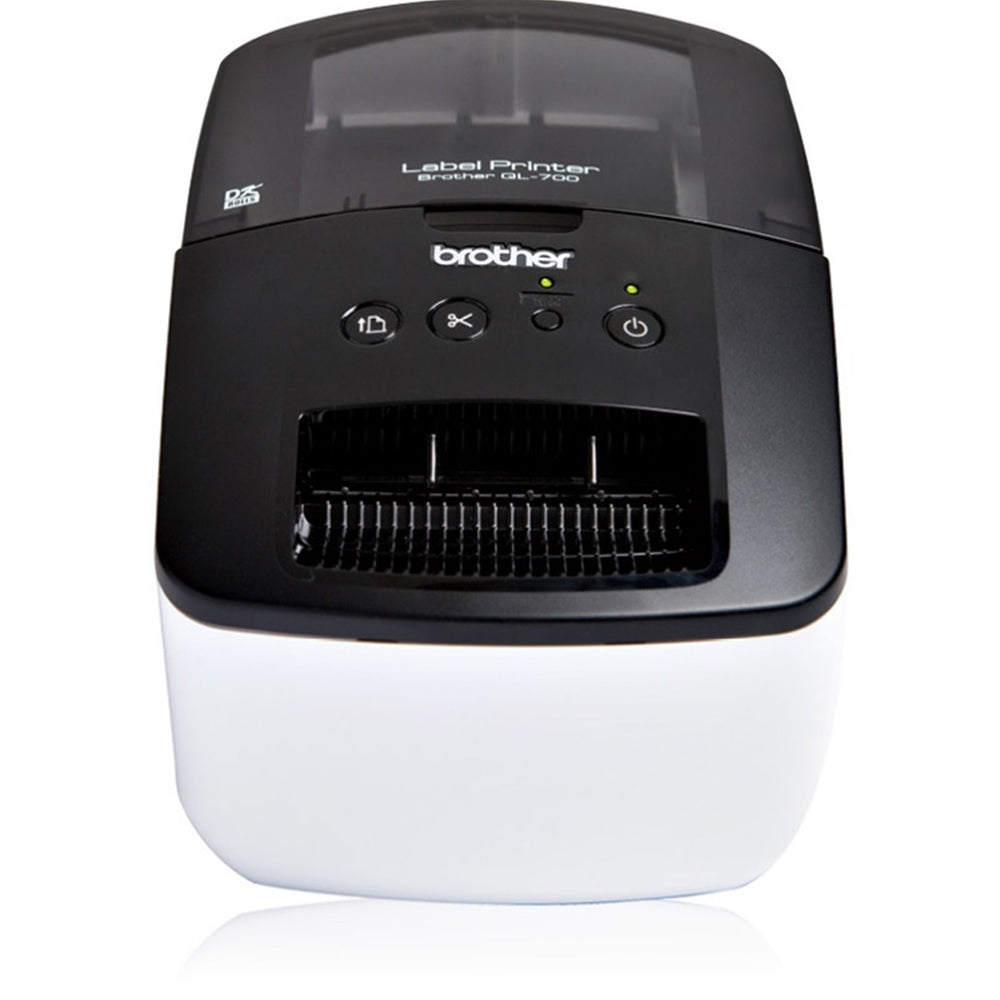 Brother QL700ZU1 QL-700 Desktop Thermal Label Printer, 300x300, 150mm/sec Mono Print, USB
