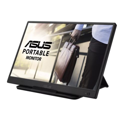 Asus 15.6" Portable Monitor (ZenScreen MB165B), 1366 x 768, USB 3.0, USB-powered, Slim, Auto-rotatable