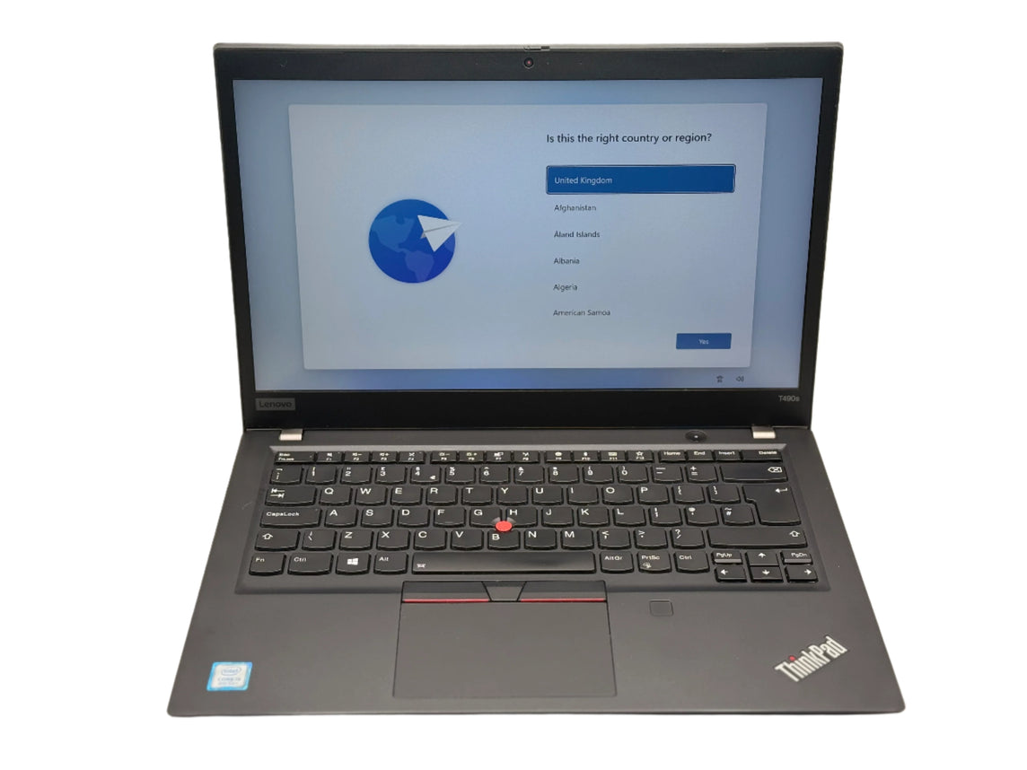 Lenovo ThinkPad T490s Refurbished Laptop - 14" Full HD Intel Core i5-8265U 8GB 256GB SSD Windows 11 Pro