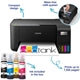 Epson EcoTank ET-2862 C11CJ67427 Multifunction Wi-Fi Ink Tank Printer, Colour, Wireless, All-in-One, A4, 5760x1440 DPI