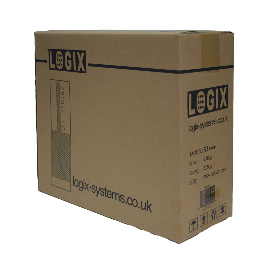 LOGIX 14th Gen Intel Core i3 Quad Core Small Form Factor SFF Business / Education PC with 8GB RAM, 250GB SSD, Wi-Fi 6 + BT, Windows 11 Home, Keyboard, Mouse & 3 Year Warranty