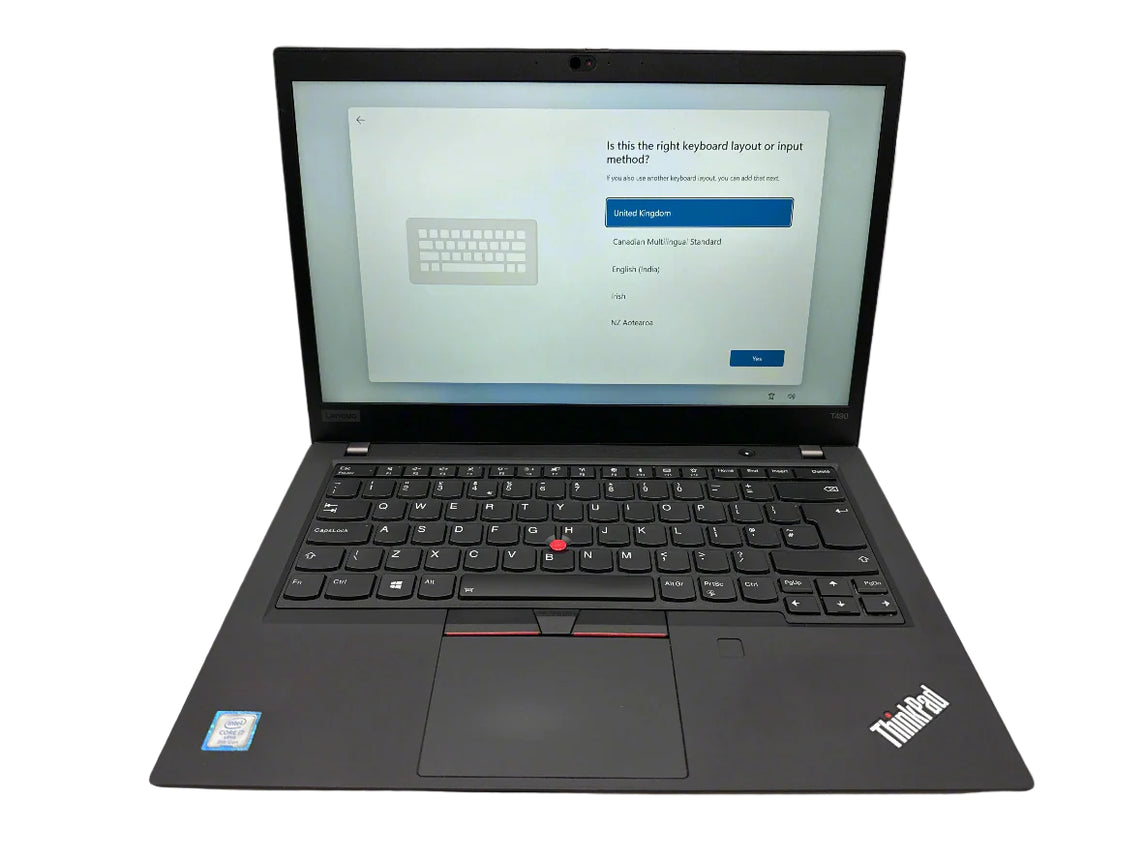 Lenovo ThinkPad T490 Refurbished Touchscreen Laptop - 14" Full HD Intel Core i7-8665U 16GB 512GB SSD Windows 11 Pro