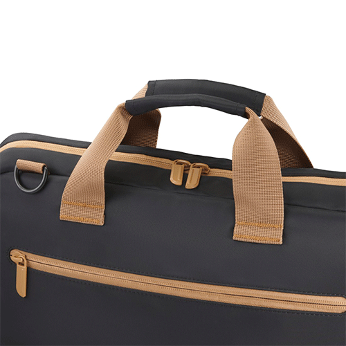 Hama Ultra Lightweight Laptop Bag, Up to 14.1", Padded Compartment, Front Pocket, Trolley Strap, Water-Repellent, Eco-Friendly, Black