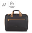 Hama Ultra Lightweight Laptop Bag, Up to 14.1", Padded Compartment, Front Pocket, Trolley Strap, Water-Repellent, Eco-Friendly, Black