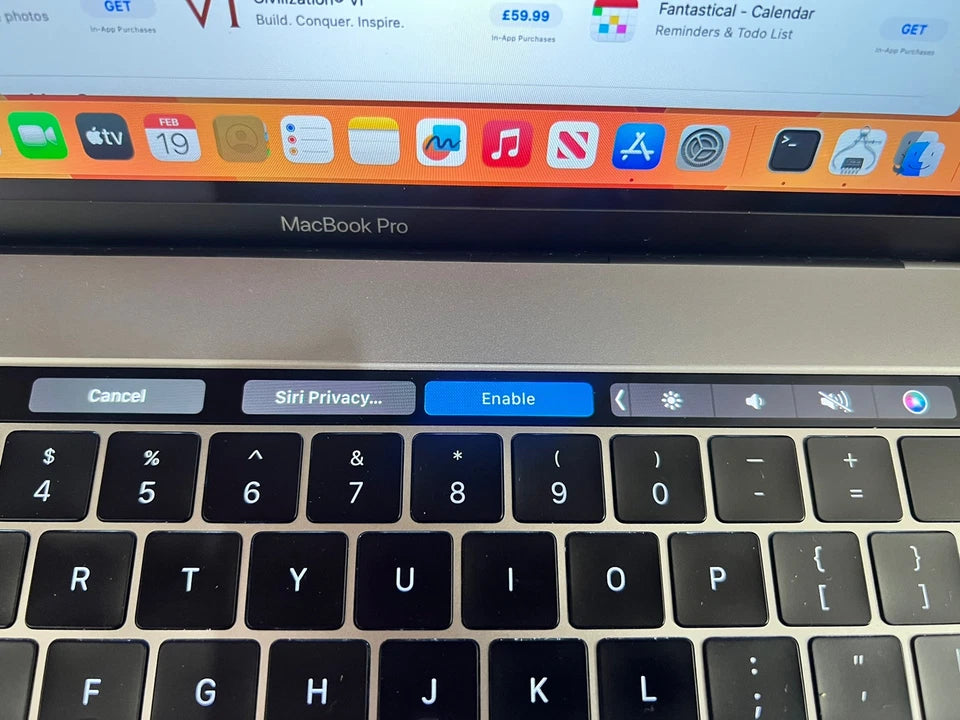 Apple MacBook Pro 15-Inch Touch Bar (2019) Intel Core i7-7920HQ, 16GB, 1TB SSD, Space Grey (Refurbished)